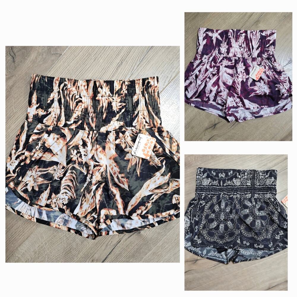 NWT Free People FP Movement The Way Home Shorts Bundle Athleisure Fitness S